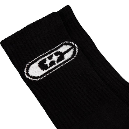 Common Hype Double Star Sock Black (3-Pack)