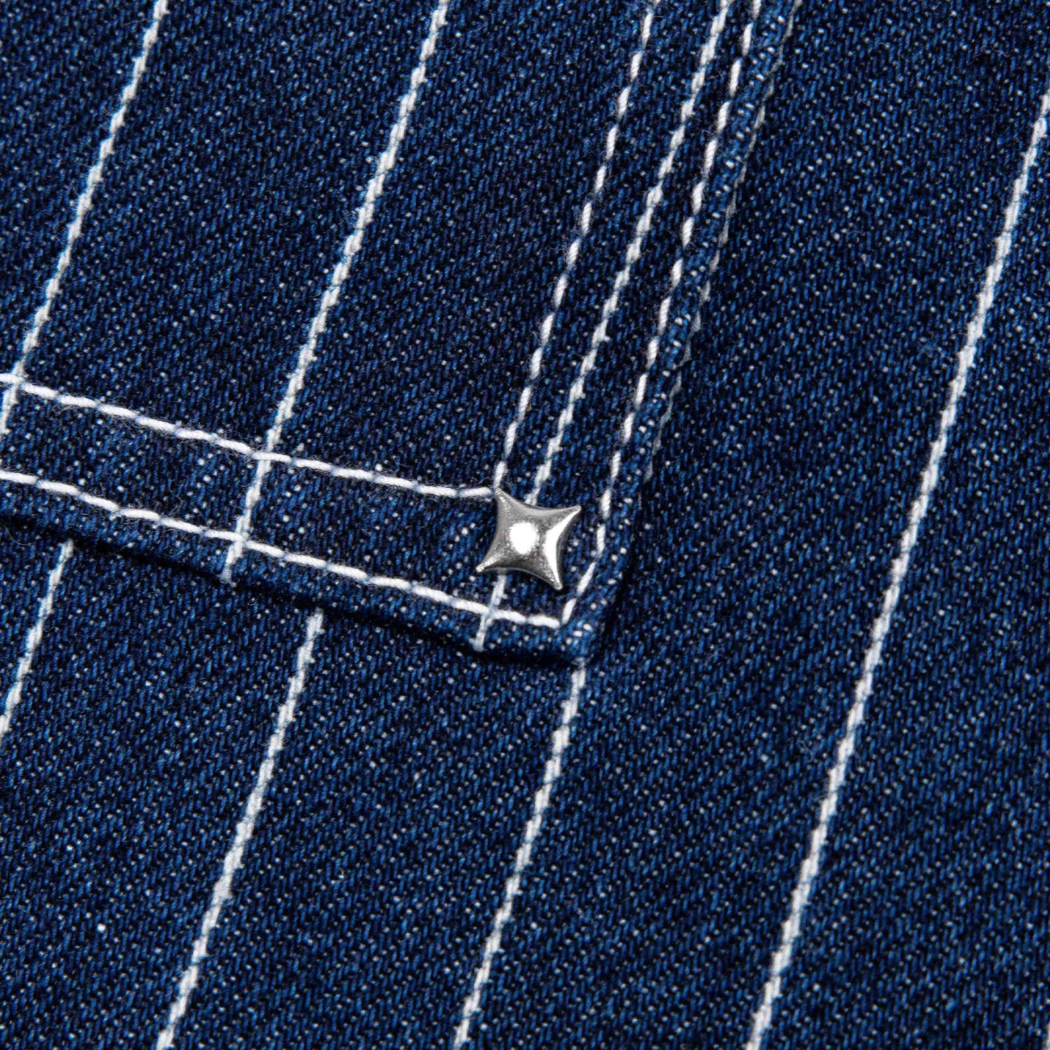 Commons Pinstripe Conductor Denim Pant Midnight Blue