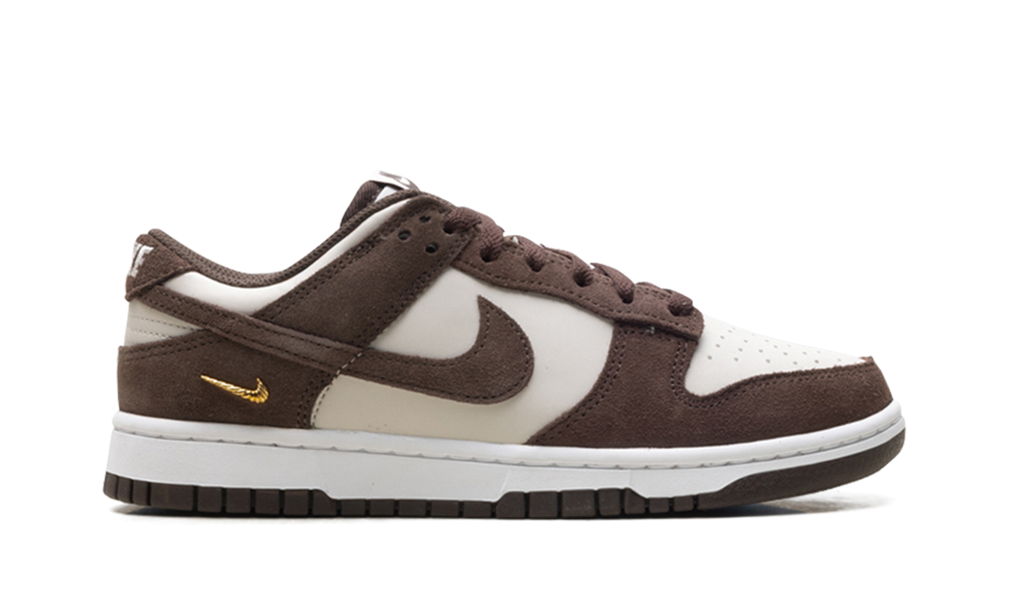 Dunk Low Suede WMNS "Light Orewood Brown / Baroque Brown / White" IO4244 102