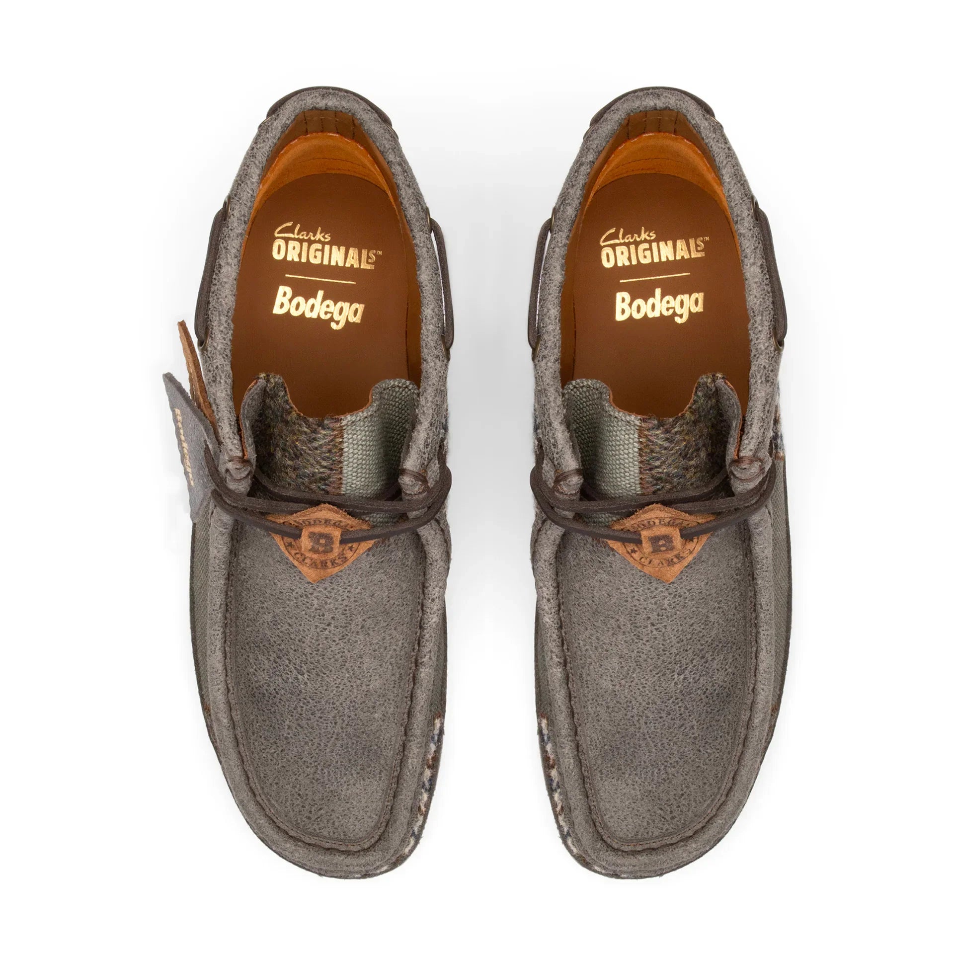 X BODEGA PATCHWORK WALLABEE 3.0