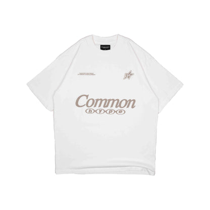 Common Hype Brass Tee White