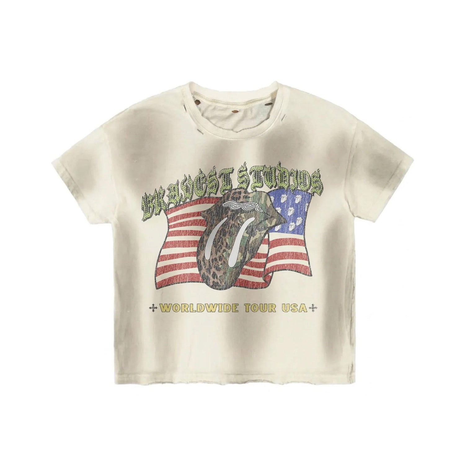 Bravest Studios Worldwide Tour USA Tee White