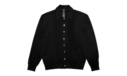 Switchblade Leather Cross Patch Cashmere Cardigan "Black" CHRM1722