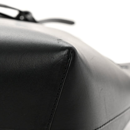 Calfskin Mini Bucket Bag Black Flamma