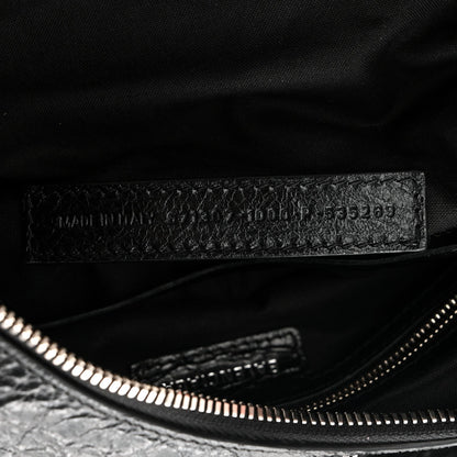 Agneau Arena Small Le Cagole Shoulder Bag Black