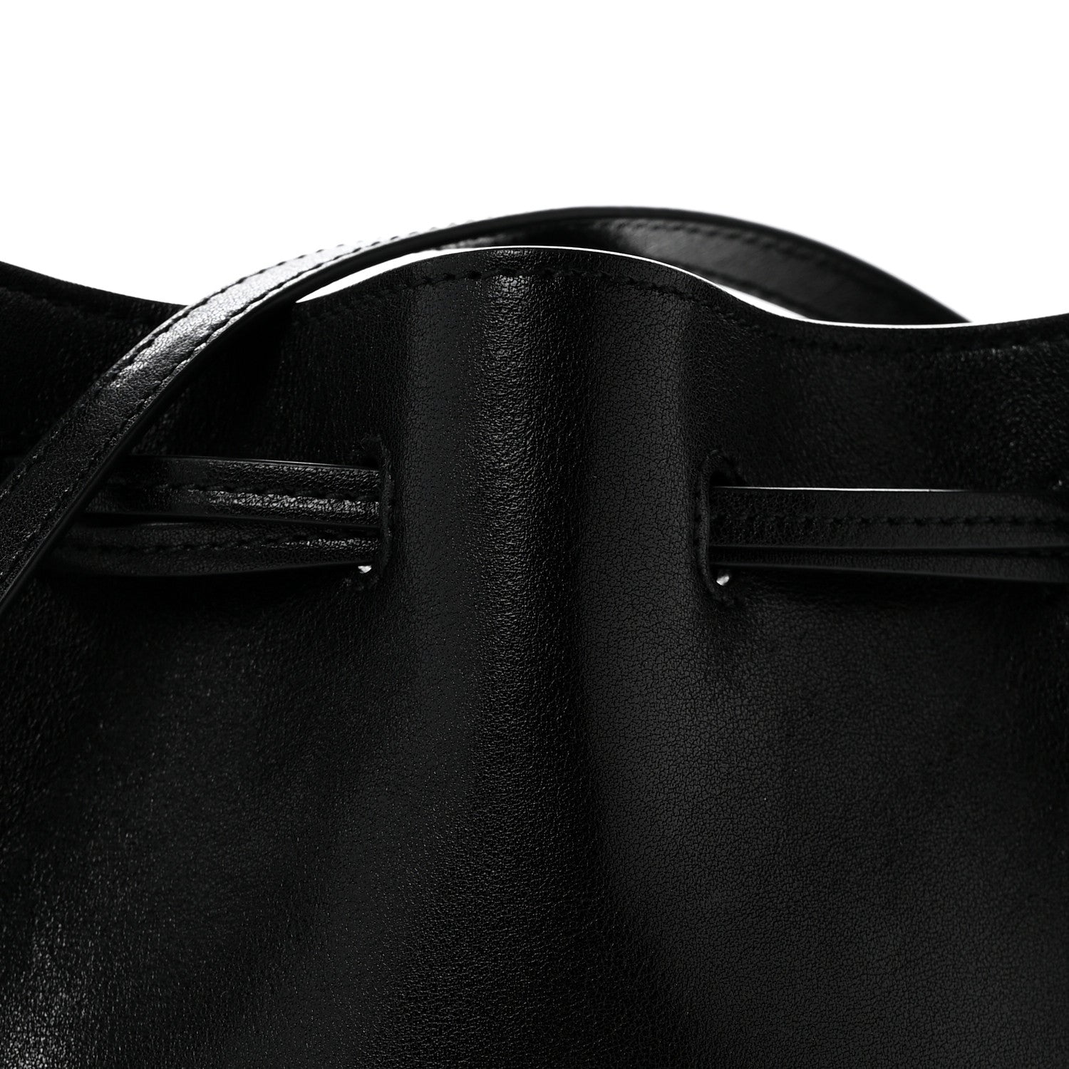 Calfskin Small Bucket Bag Black