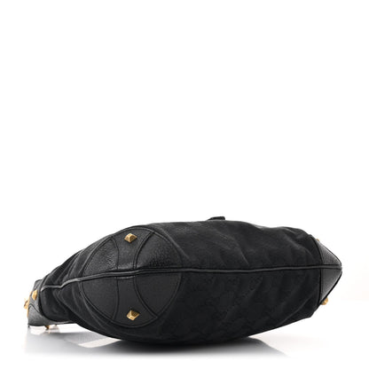 Monogram Piston Lock Jackie O Hobo Black