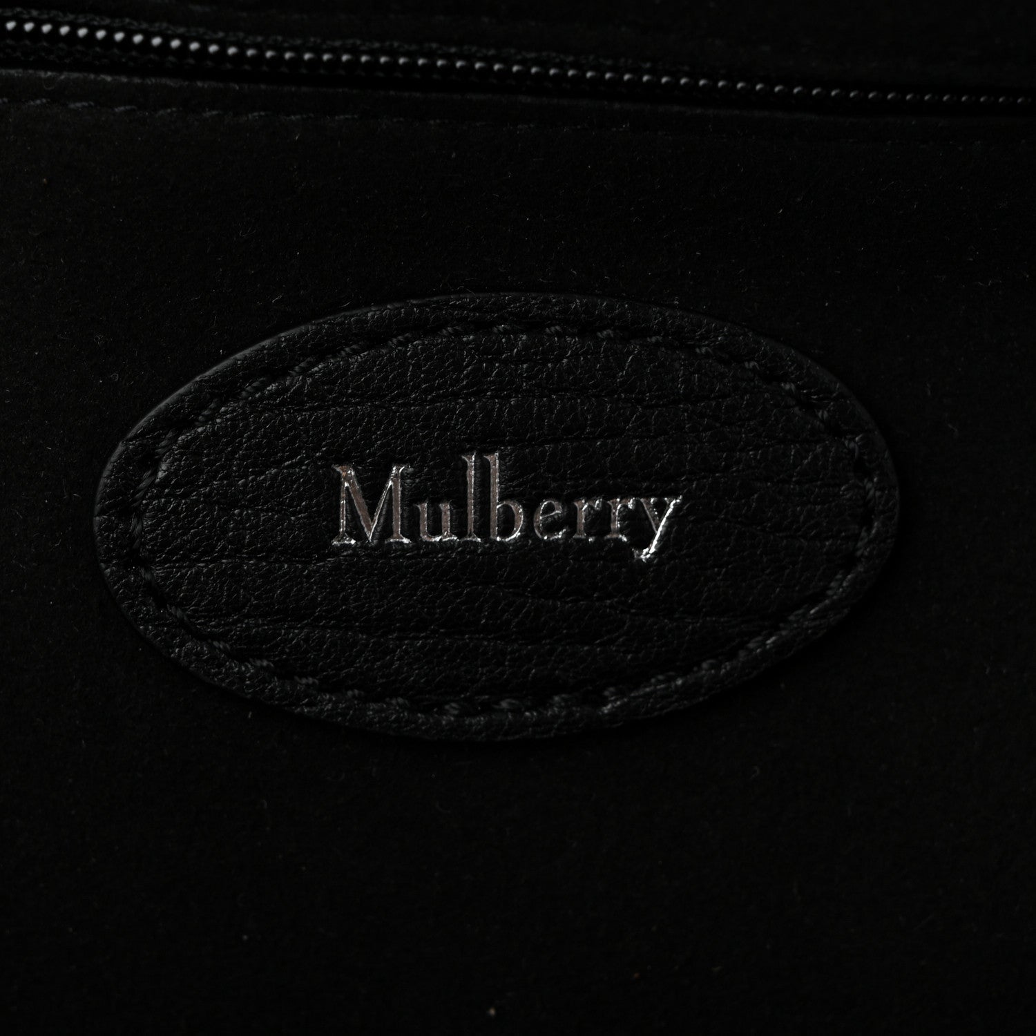 Natural Grain Small Bayswater Satchel Black