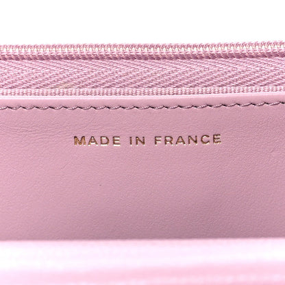 Caviar Quilted Wallet on Chain WOC Light Pink