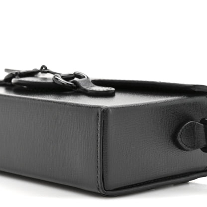 Azalea Calfskin Monochrome Mini Horsebit 1955 Shoulder Bag Black