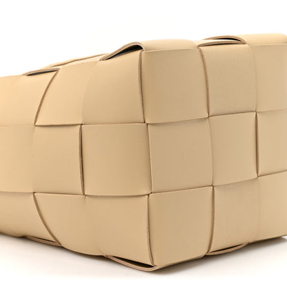 Nappa Maxi Intrecciato Small Cassette Bucket Bag Porridge