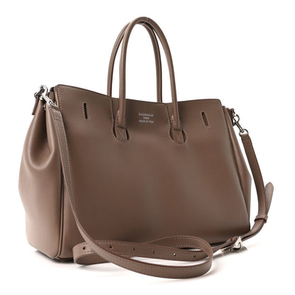 Smooth Calfskin Small Bel Air Carry All Bag Dark Taupe Dark Taupe Dark Taupe