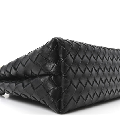 Nappa Intrecciato Small Andiamo Shoulder Bag Black
