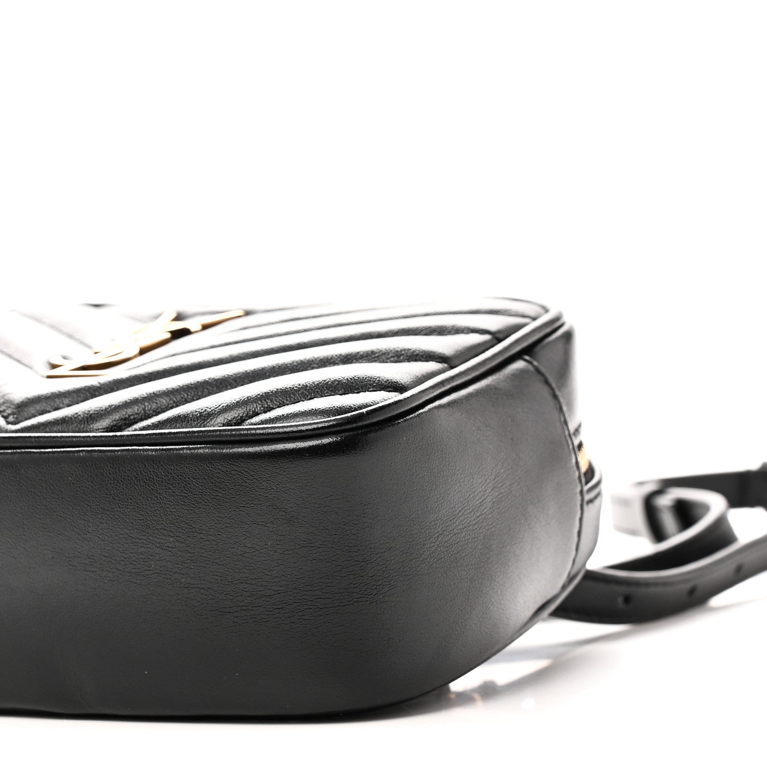 Calfskin Matelasse Monogram Lou Belt Bag Black