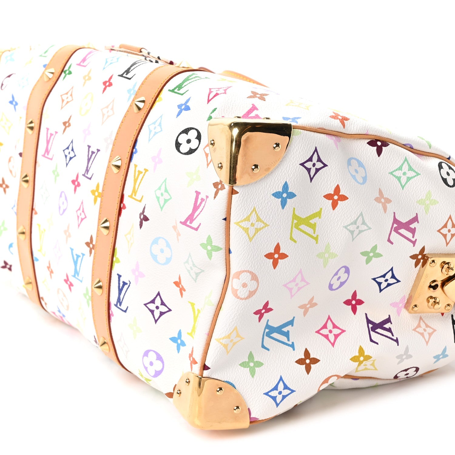 Monogram Multicolor Keepall 45 White
