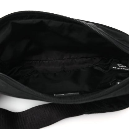 Re-Nylon Saffiano Belt Bag Black