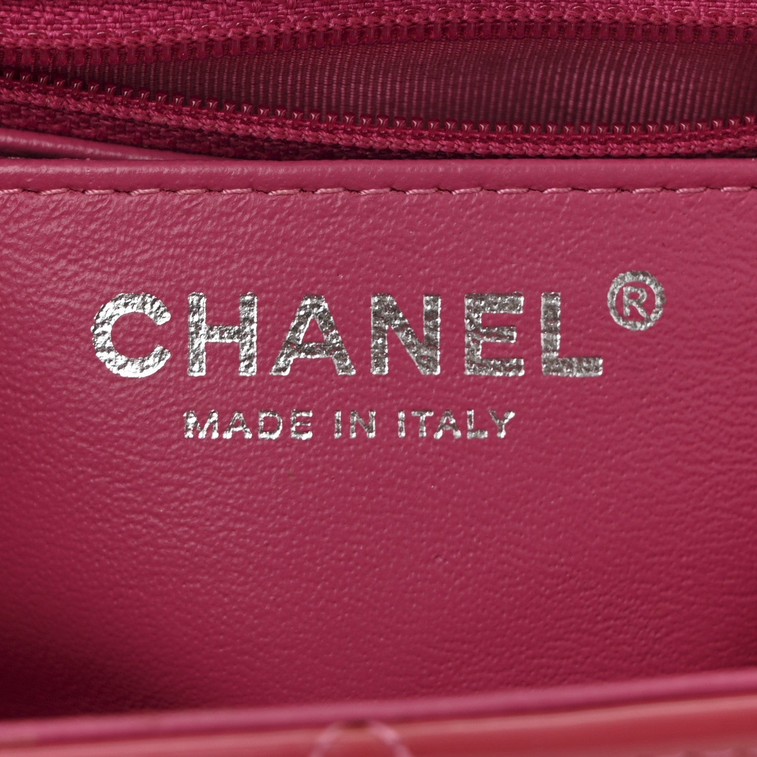 Patent Quilted Mini Square Flap Pink