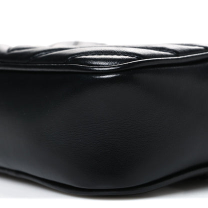 Calfskin Matelasse Monogram Lou Belt Bag Black
