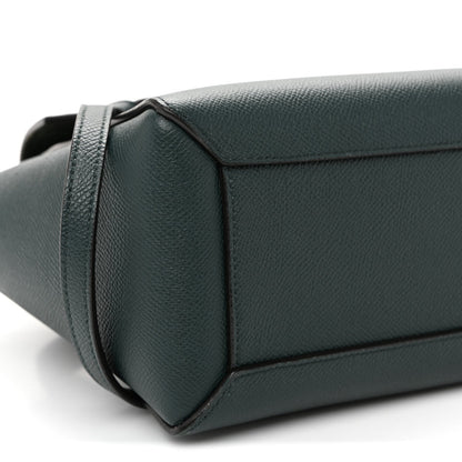 Grained Calfskin Nano Belt Bag Abyss Blue