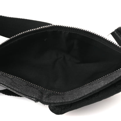 GG Monogram Double Pocket Belt Bag Black