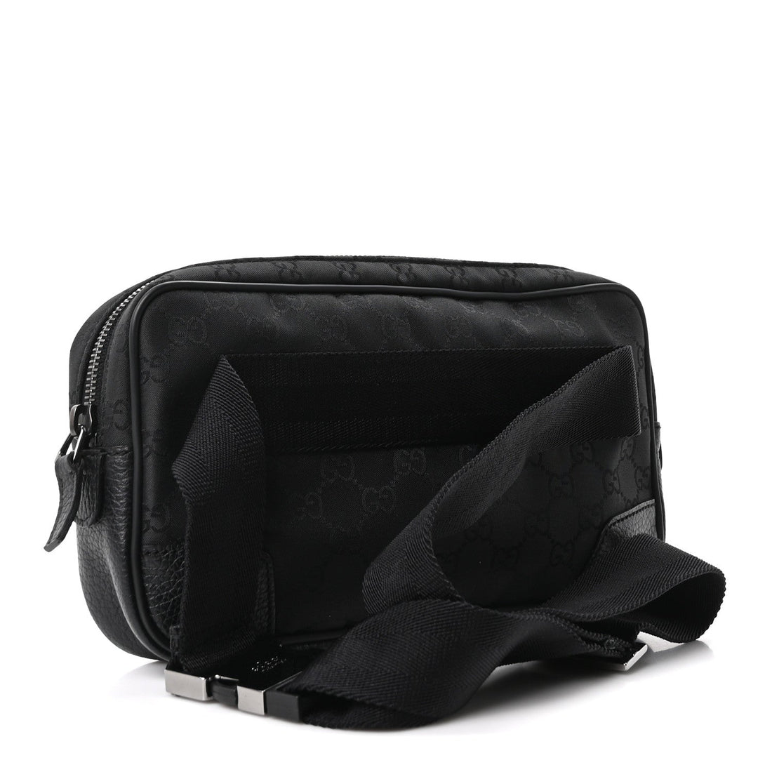 Nylon Monogram Belt Bag Black