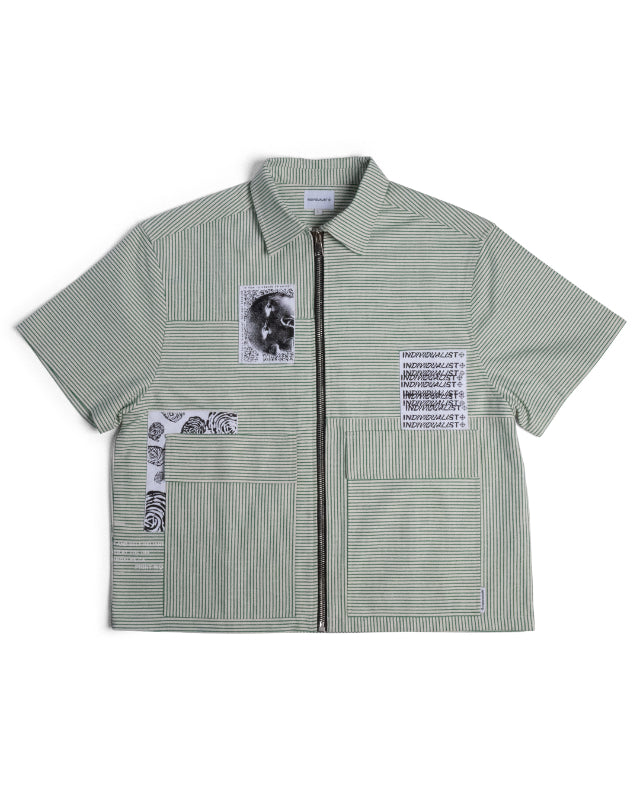 3 PANEL ZIP UP WORK SHIRT