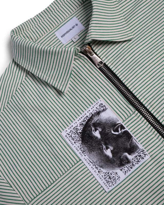 3 PANEL ZIP UP WORK SHIRT
