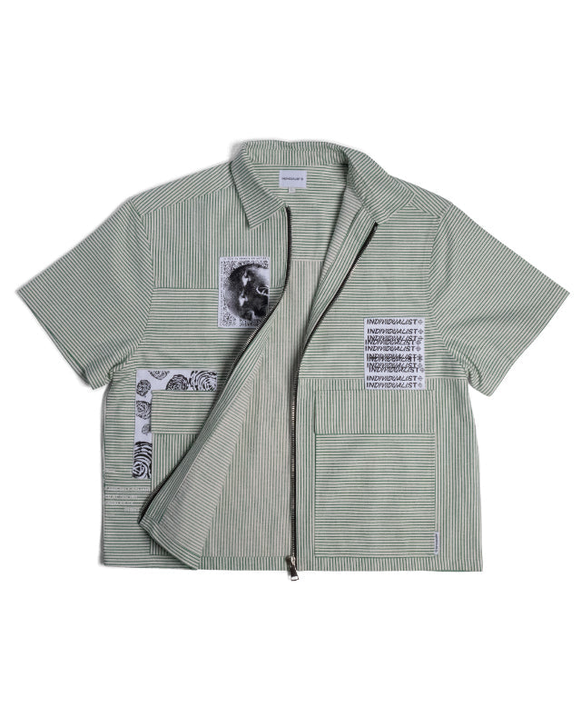3 PANEL ZIP UP WORK SHIRT