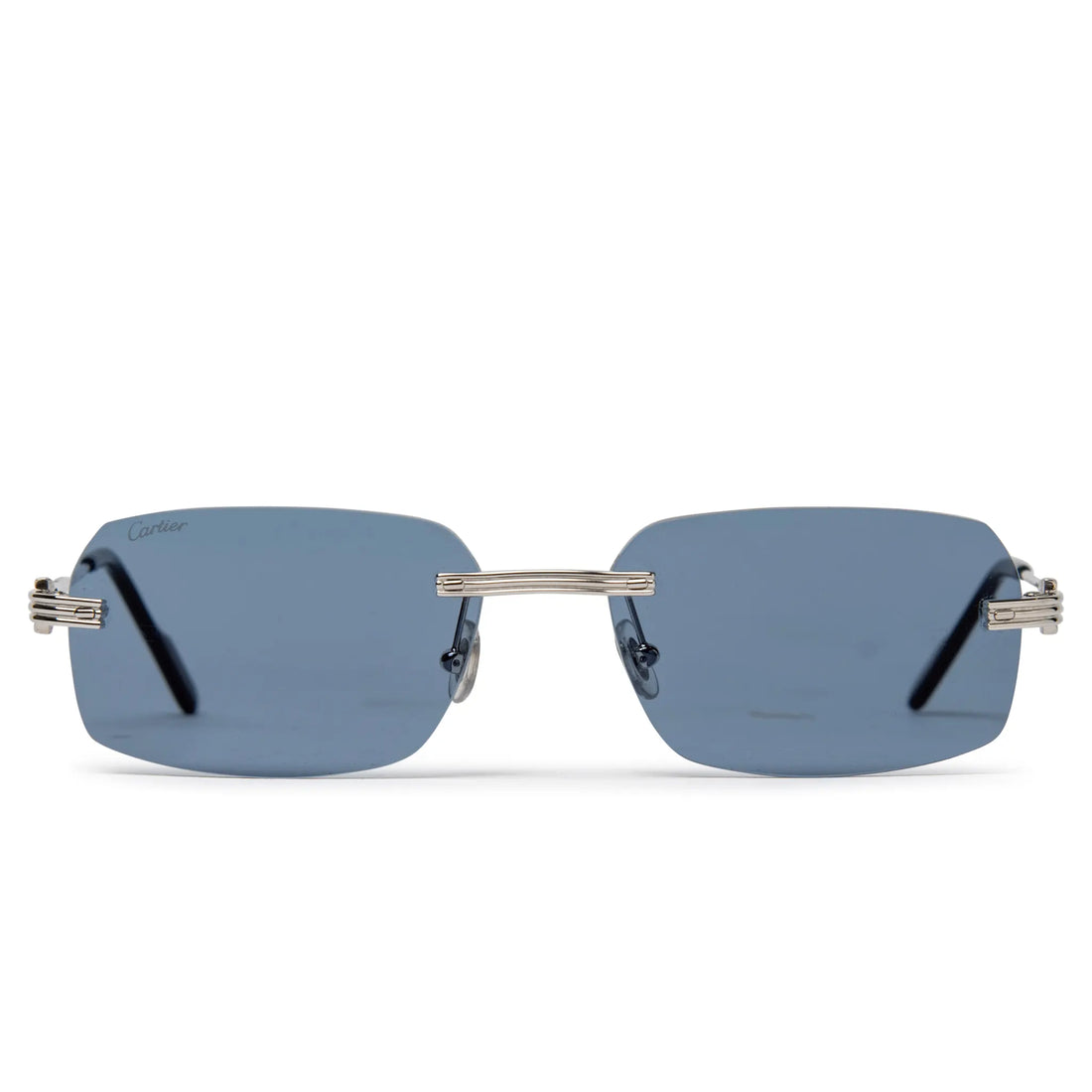 Cartier Eyewear CT0271S-003 Silver Blue Sunglasses
