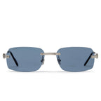 Cartier Eyewear CT0271S-003 Silver Blue Sunglasses