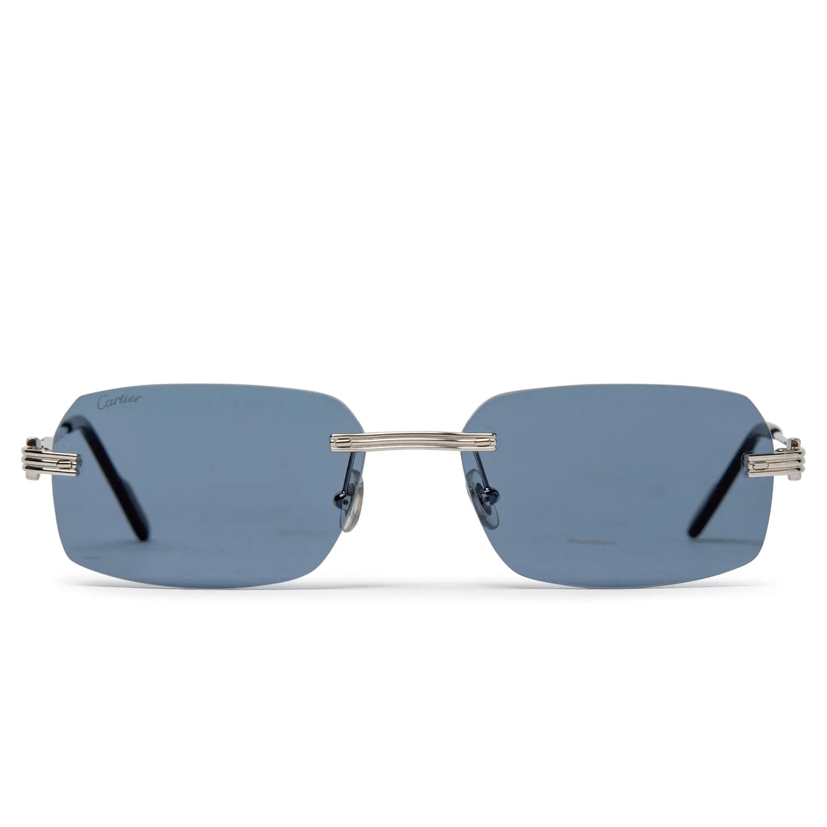 Cartier Eyewear CT0271S-003 Silver Blue Sunglasses