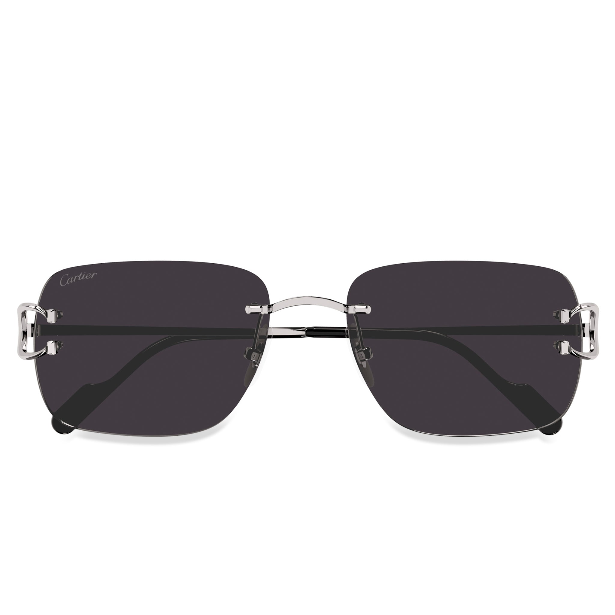 Cartier Eyewear CT0330S-001 C Decor Silver Grey Rimless Sunglasses Secondary image