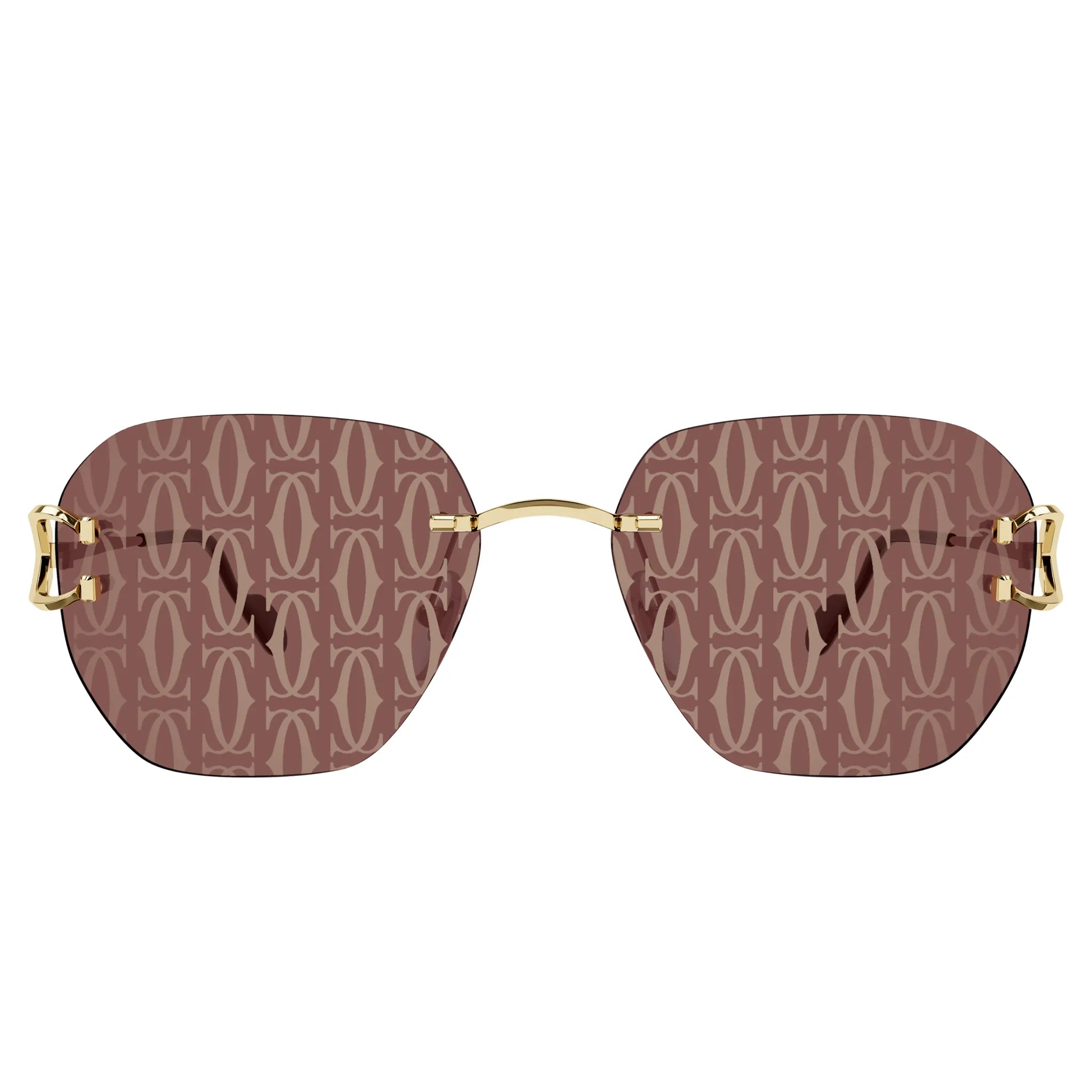 Cartier Eyewear CT0394S-003 Gold Red Sunglasses Secondary image