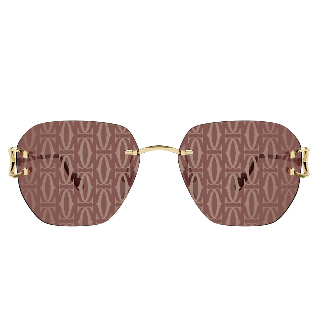 Cartier Eyewear CT0394S-003 Gold Red Sunglasses