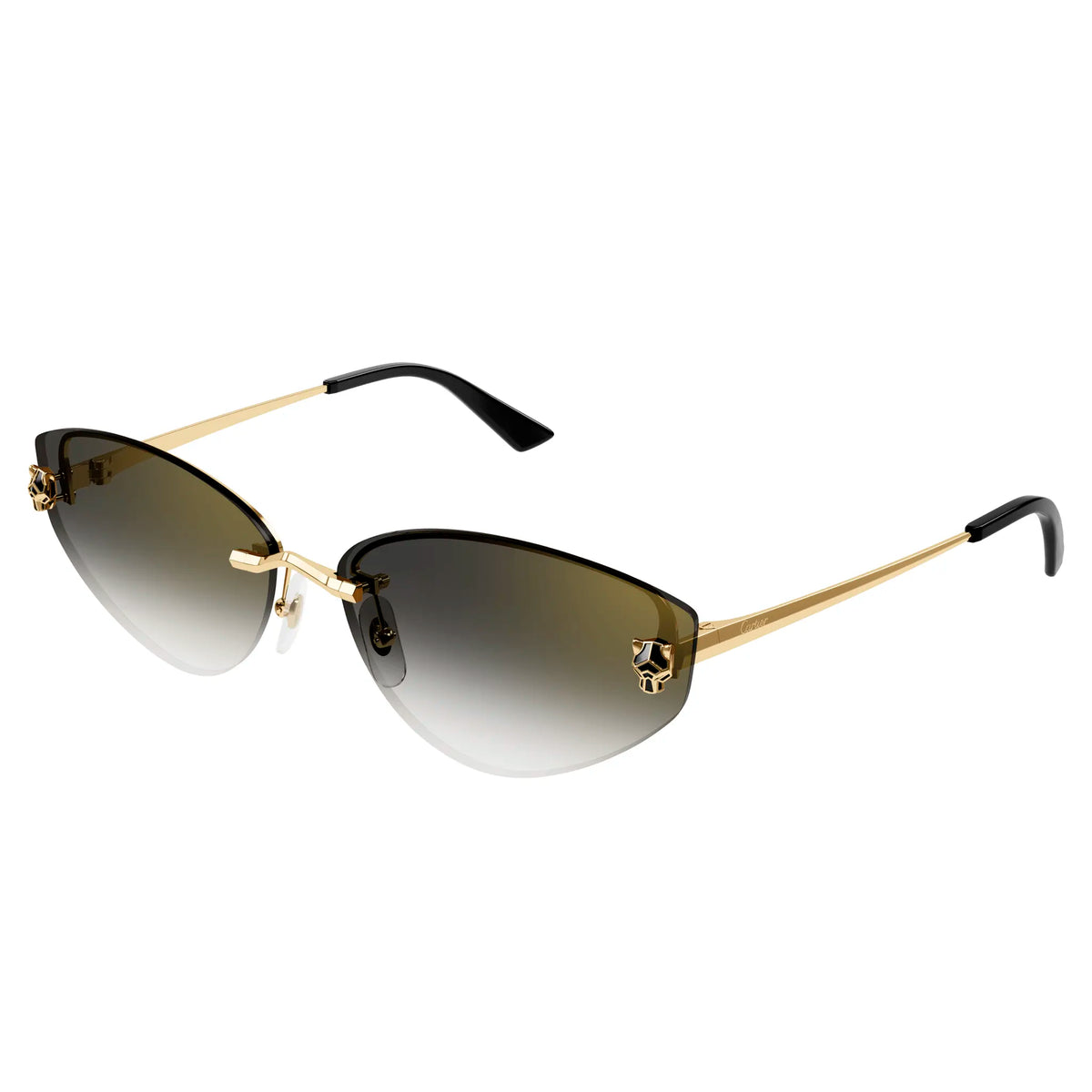 Cartier Eyewear CT0431S-001 Panthere De Cartier Gold Grey Sunglasses Main image