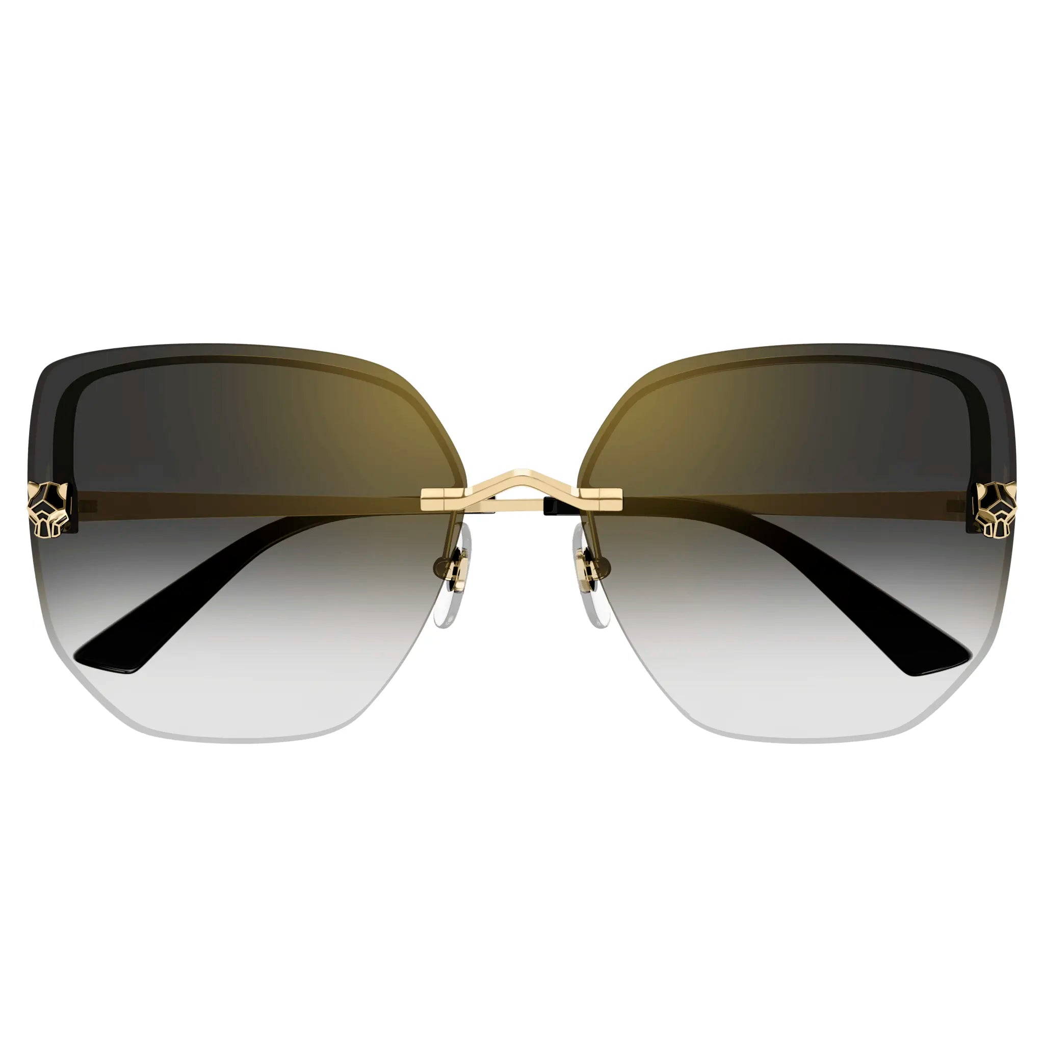 Cartier Eyewear CT0432S-001 Panthere De Cartier Gold Grey Rimless Sunglasses Secondary image