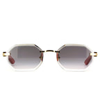 Cartier Eyewear CT0439S-003 Gold Grey Rimless Sunglasses