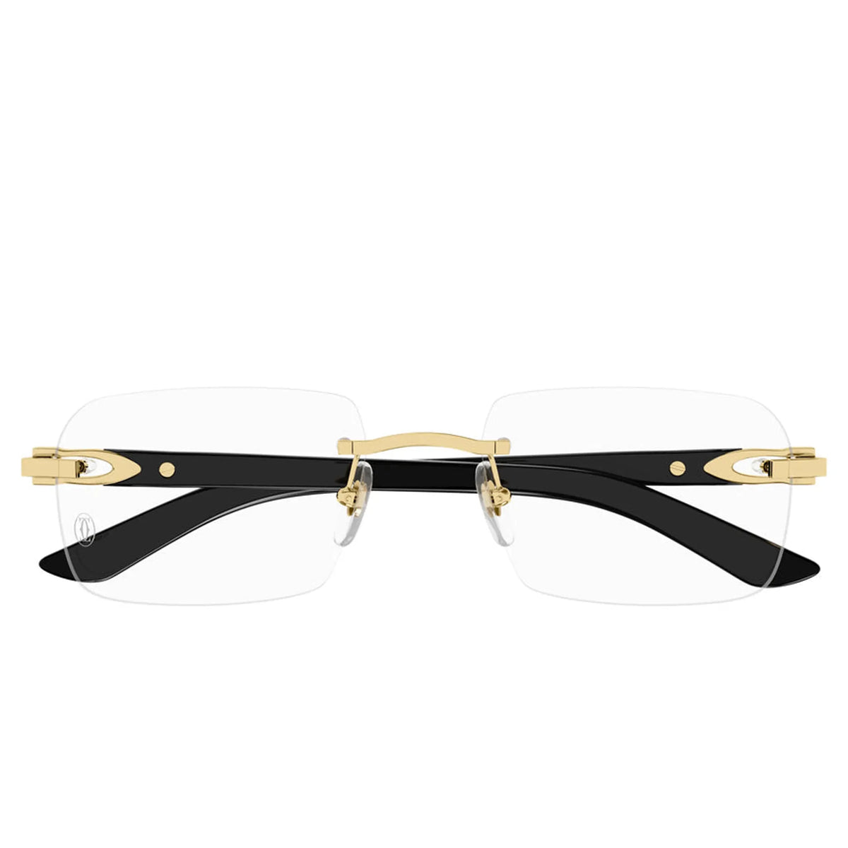 change to Cartier Eyewear CT0453O-002 Buffalo Horn Transparent White Gold Sunglasses