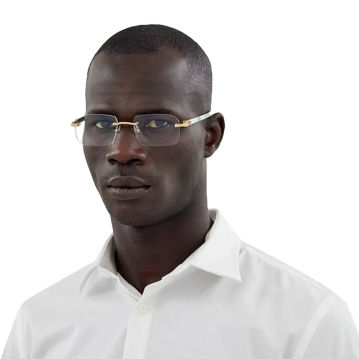 change to Cartier Eyewear CT0453O-002 Buffalo Horn Transparent White Gold Sunglasses