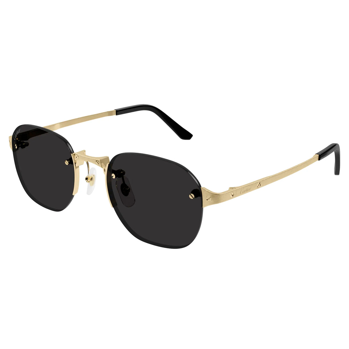 Cartier Eyewear CT0459S-001 Gold Grey Sunglasses Main image