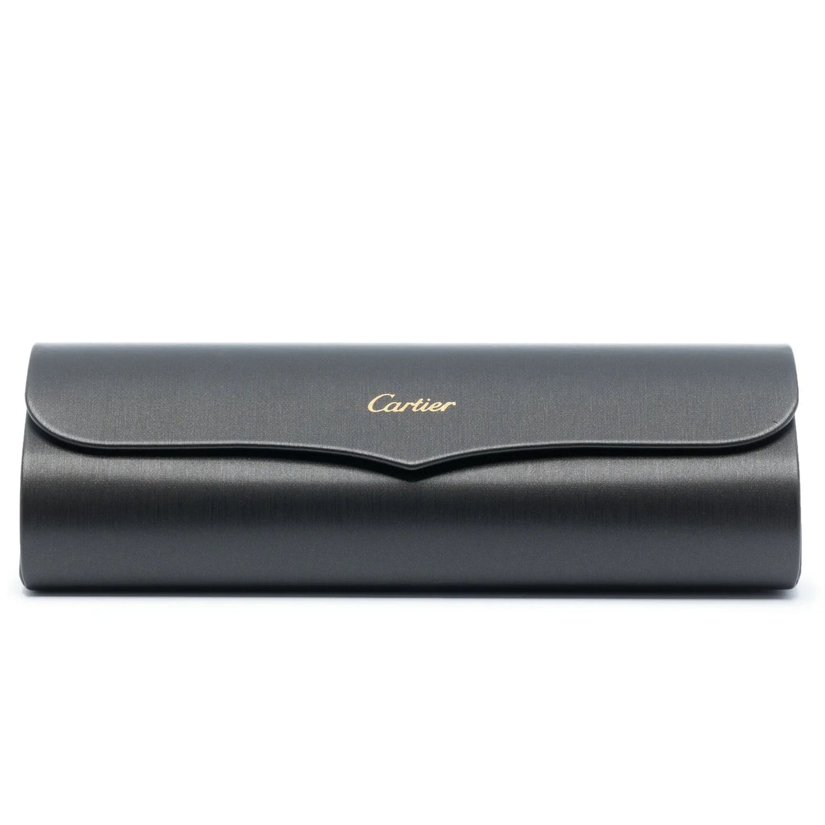 Cartier Eyewear Decor C De CT0464S-003 Buffalo Horn Gold Black Rimless Sunglasses