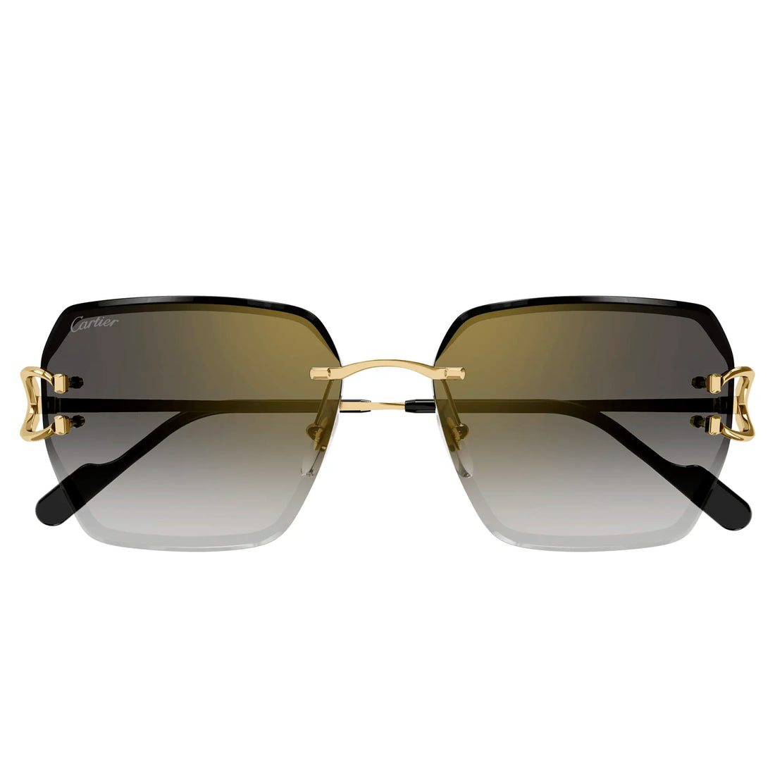 Cartier Eyewear CT0466S-001 Gold Grey Sunglasses
