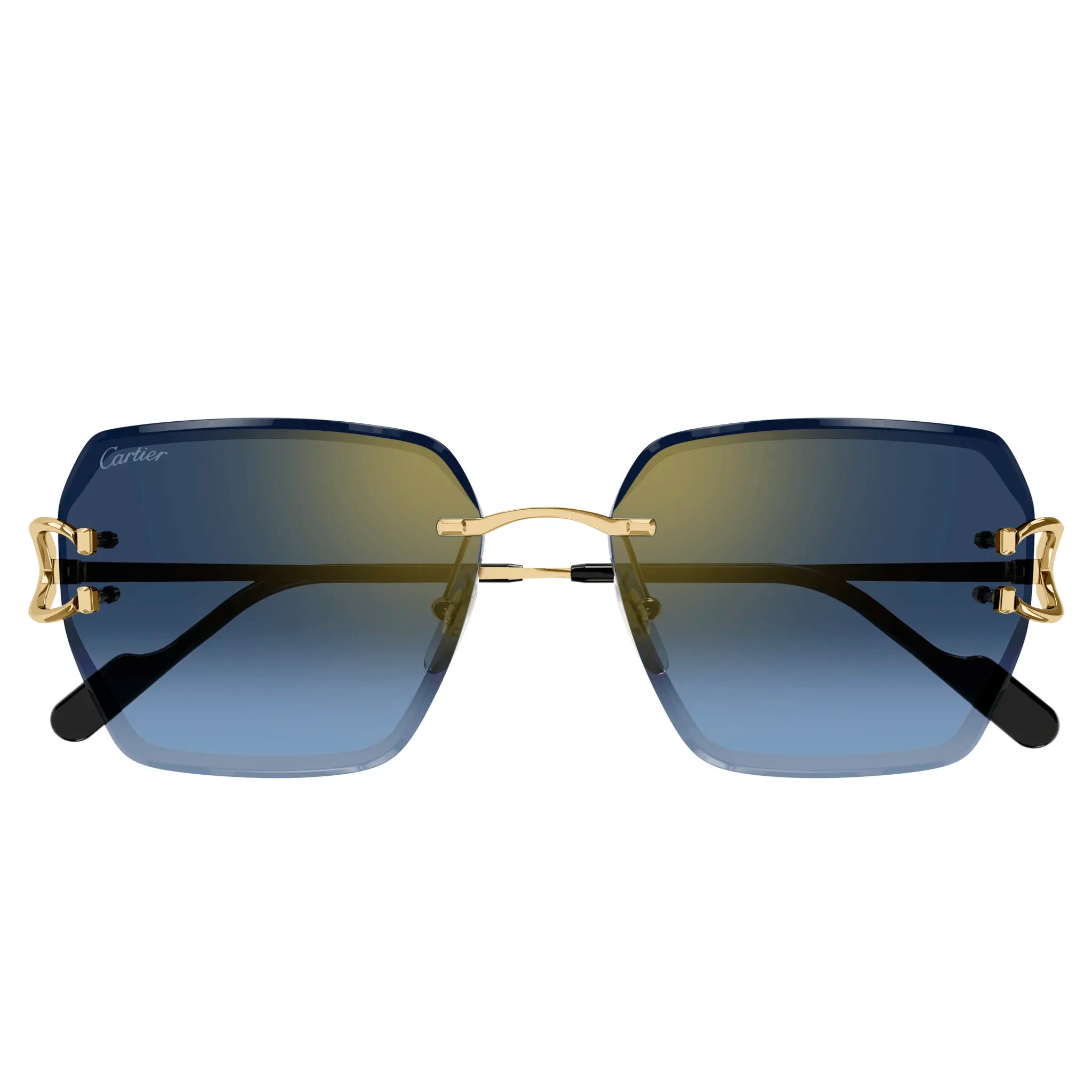 Cartier Eyewear CT0466S-002 Gold Blue Sunglasses Secondary image