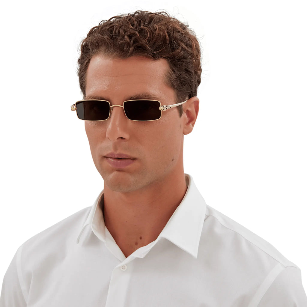 Cartier Eyewear CT0473S-001 Panthere De Cartier Gold Grey Sunglasses