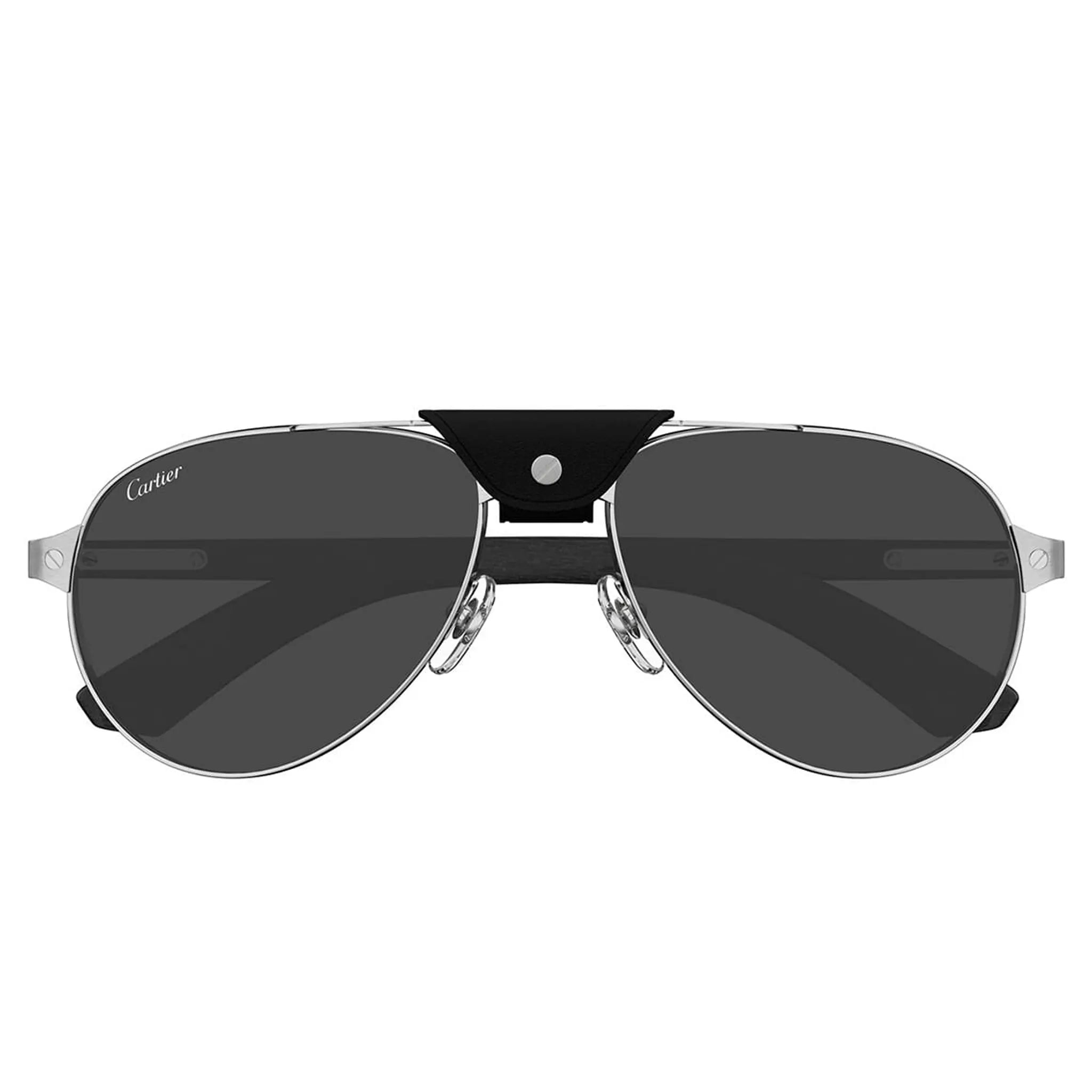 Cartier Eyewear CT0495S-003 Silver Black Sunglasses Secondary image