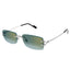 Cartier Eyewear CT0550S-004 Green Turquoise Rimless Sunglasses