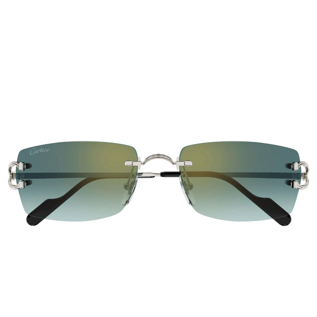 Cartier Eyewear CT0550S-004 Green Turquoise Rimless Sunglasses