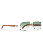 Cartier Eyewear Custom CT0052O-009 C Decor Rimless Sunglasses