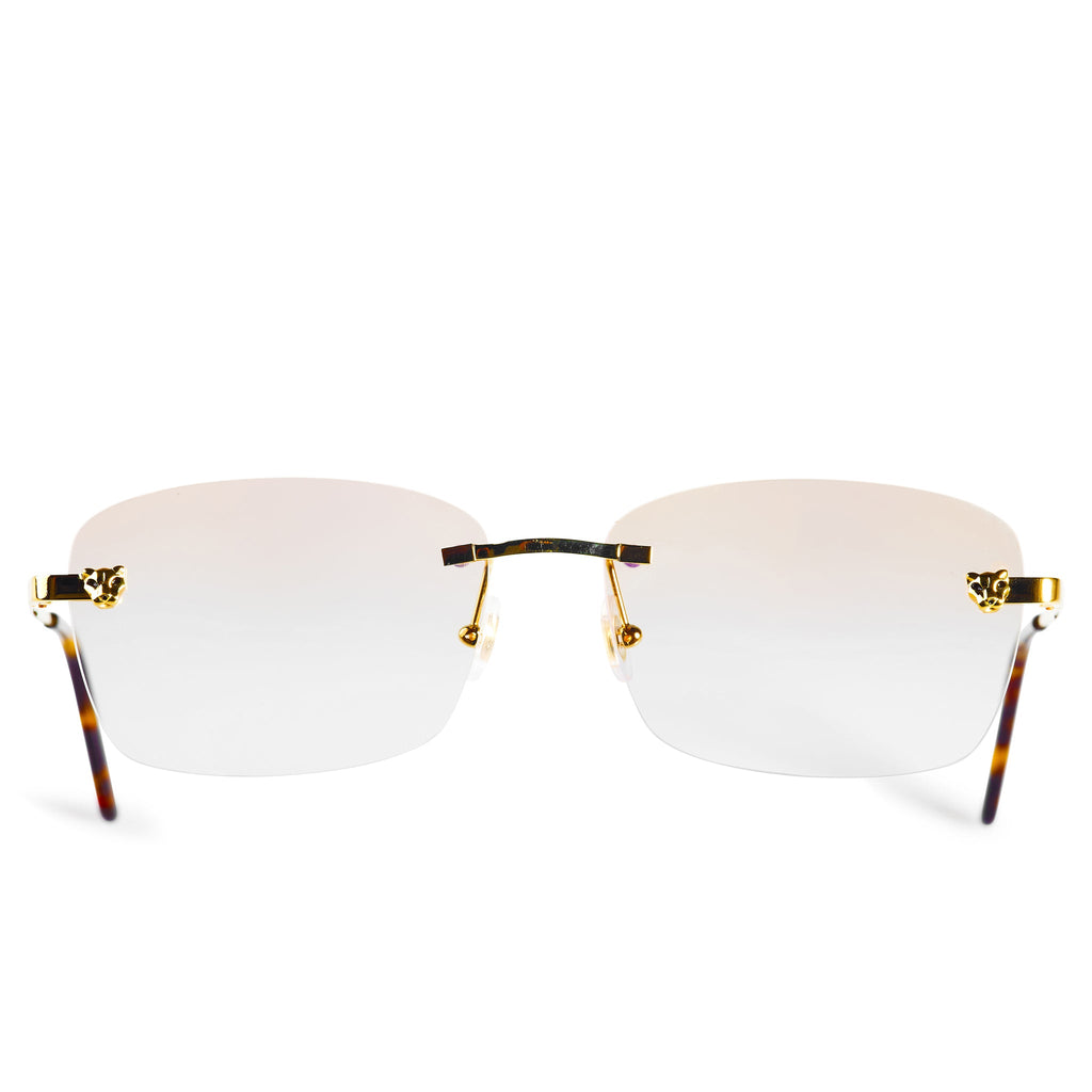 Cartier Eyewear Custom CT01480 Panthere De Cartier Rimless Sunglasses