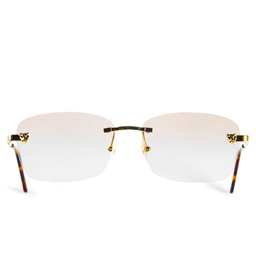 Cartier Eyewear Custom CT01480 Panthere De Cartier Rimless Sunglasses